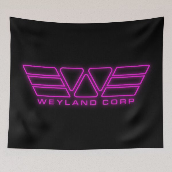 Item preview, Alien Weyland Corp Neon Purple Pink Logo designed and sold by Power Up Prints.