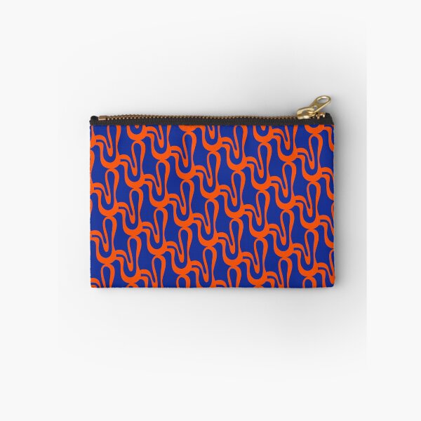 Item preview, Bright Blue & Orange Abstract Pop Wiggle Pattern - Bold Cobalt Modern Design designed and sold by kierkegaard.