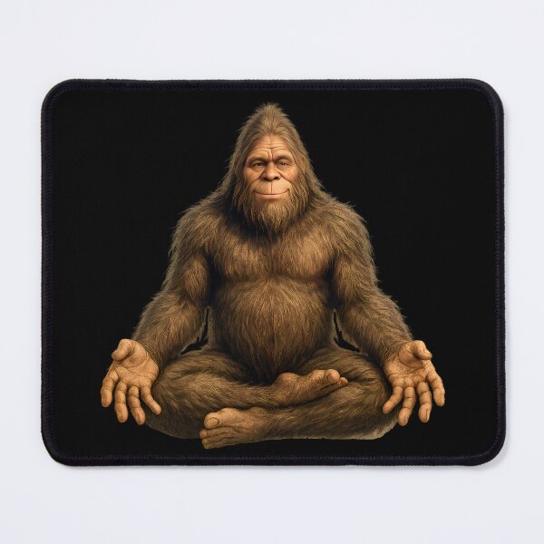 Item preview, Bigfoot Meditating | Zen Sasquatch Illustration — Funny Mindful Cryptid designed and sold by WilderRoads.