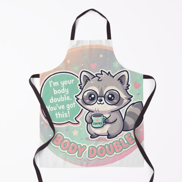 Item preview, Body Double Raccoon Adhd Accountability Sticker designed and sold by PuddlePixels.