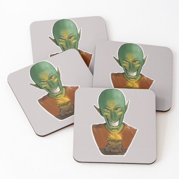 Item preview, Green Goblin Smirking with Treasure Bag designed and sold by BeautifulSkyYou.