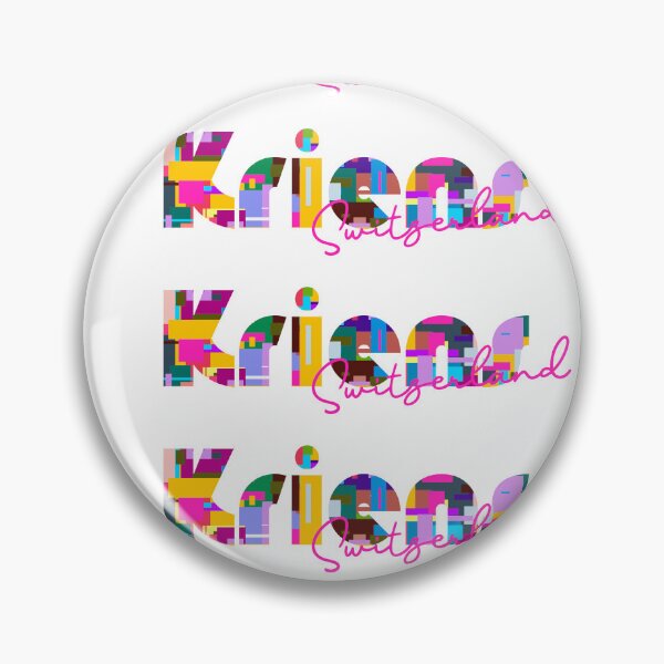 Item preview, Kriens, Switzerland, Vibrant Abstract City Typography Art designed and sold by Wanderful-roads.