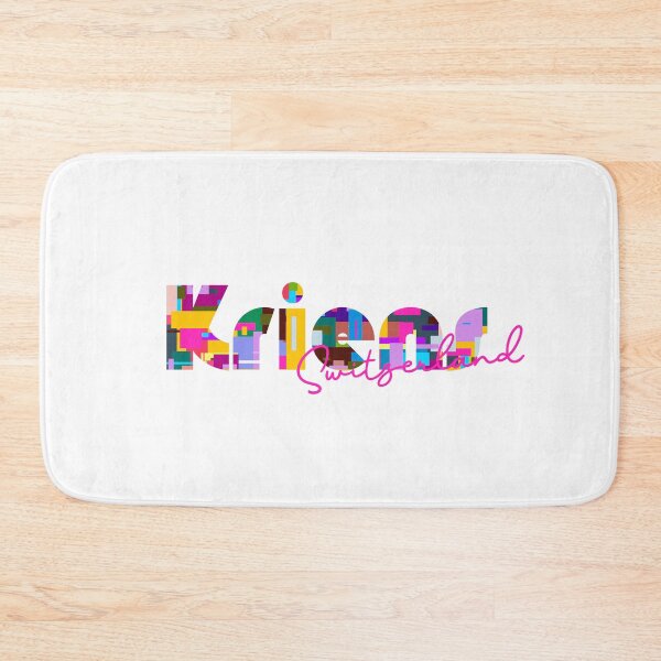 Item preview, Kriens, Switzerland, Vibrant Abstract City Typography Art designed and sold by Wanderful-roads.