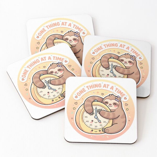 Item preview, Pomodoro Sloth Adhd Timer Reminder Sticker designed and sold by PuddlePixels.