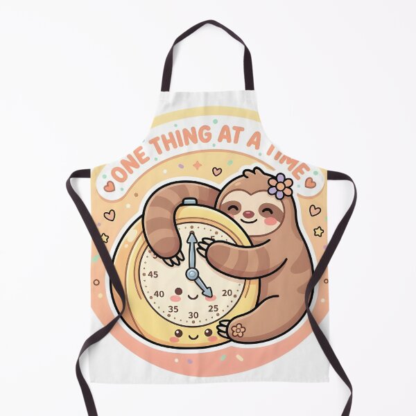 Item preview, Pomodoro Sloth Adhd Timer Reminder Sticker designed and sold by PuddlePixels.