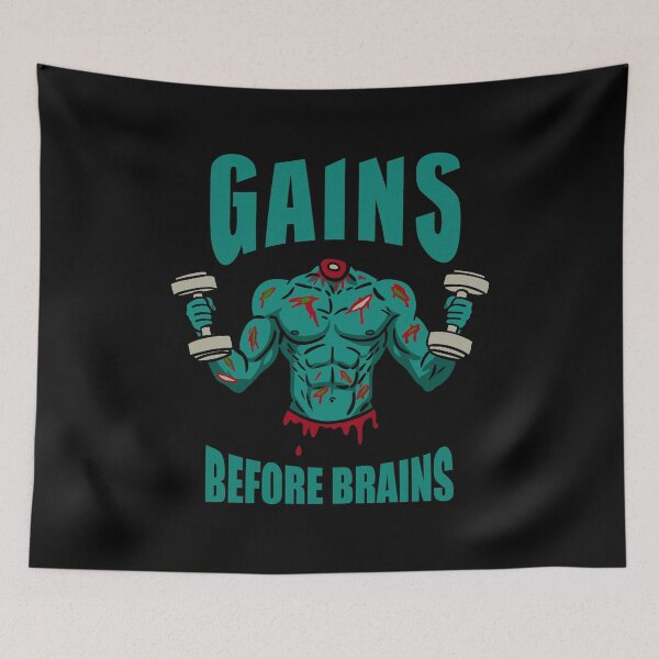 Item preview, Gains Before Brains designed and sold by byebyesally.