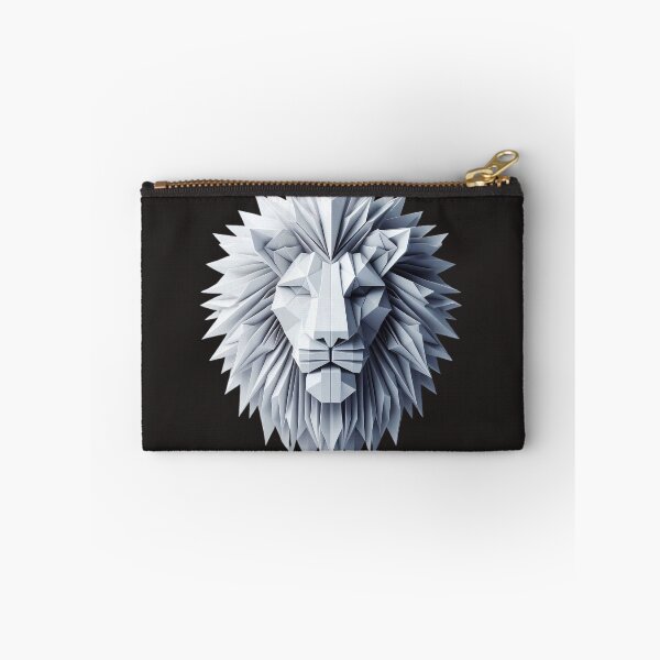 Item preview, Geometric Origami Lion Head - Minimalist Paper Fold Art designed and sold by AlanyaArtX.