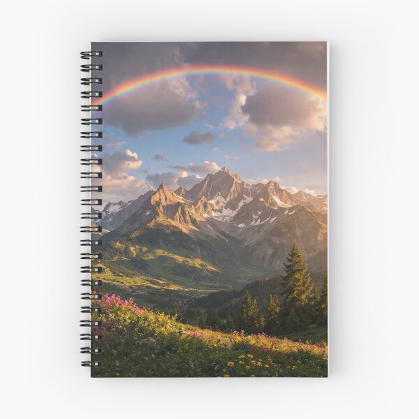 Item preview, Rainbow over Valley of Mountains designed and sold by JuViRo.