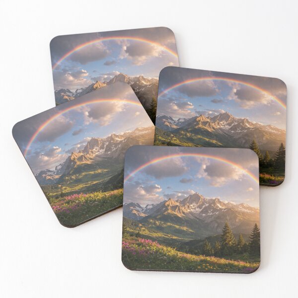 Item preview, Rainbow over Valley of Mountains designed and sold by JuViRo.