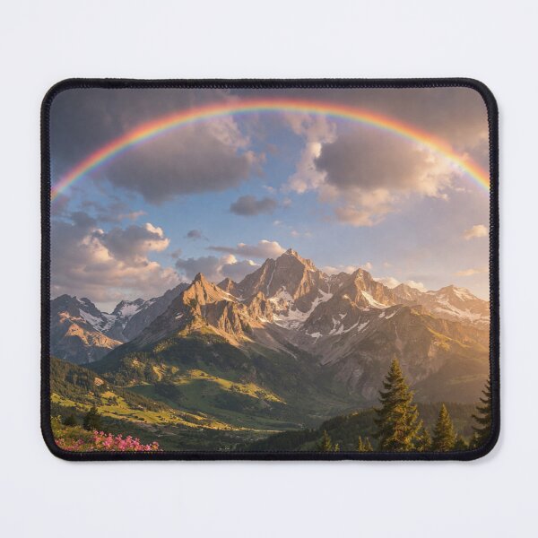 Item preview, Rainbow over Valley of Mountains designed and sold by JuViRo.