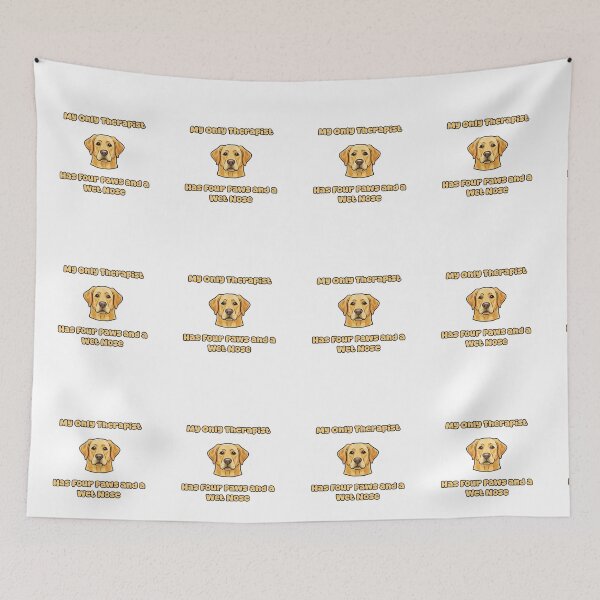 Item preview, My Only Therapist Has Four Paws Dog Lover Humor designed and sold by NatureUnleashed.