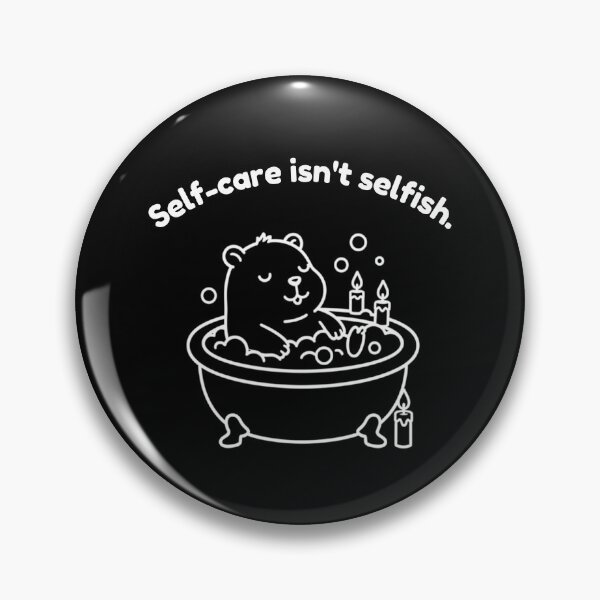 Item preview, Self-care isn't Selfish Capybara – Simple Minimalist Animal Design designed and sold by PAPIRO SIGLO XXI.