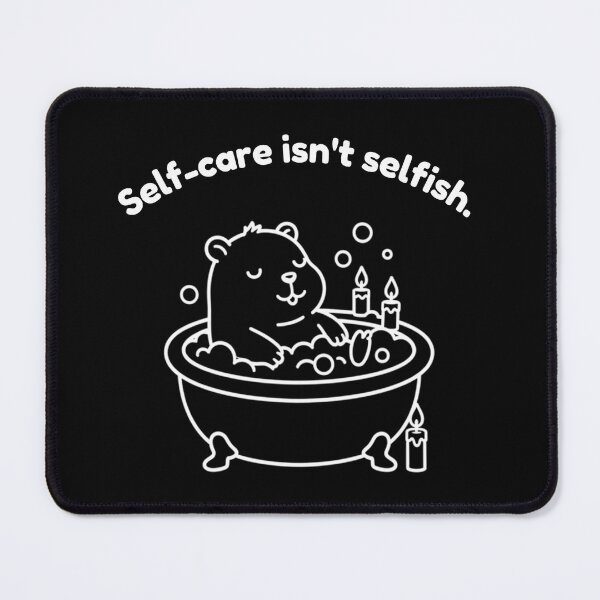 Item preview, Self-care isn't Selfish Capybara – Simple Minimalist Animal Design designed and sold by PAPIRO SIGLO XXI.