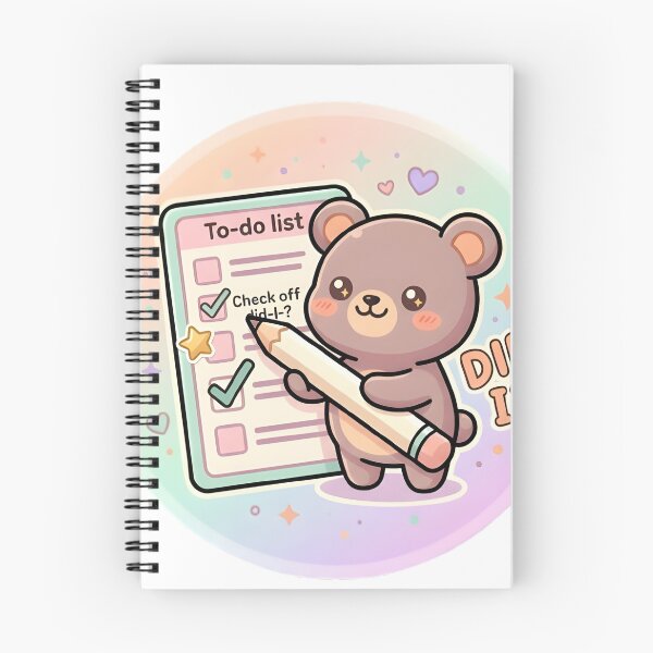Item preview, Checklist Bear Adhd Did I Habit Tracker Sticker designed and sold by PuddlePixels.