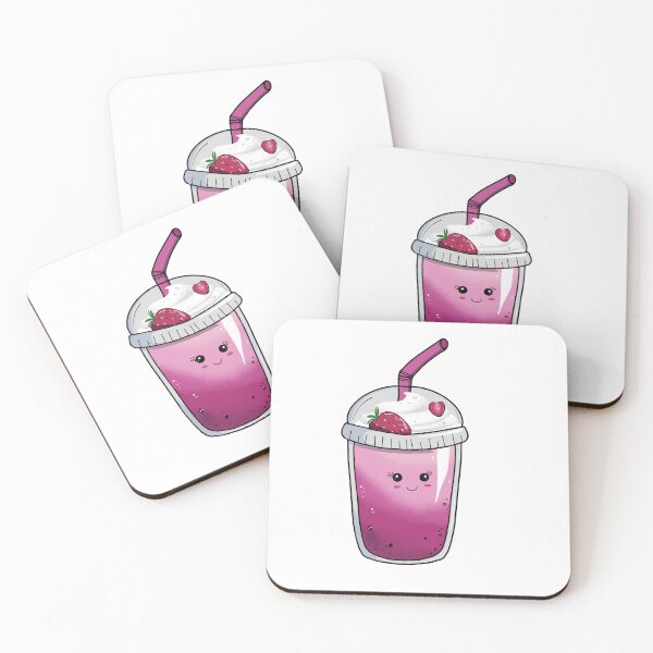 Item preview, Cute strawberry drink aesthetic kawaii style designed and sold by Design by Sara.