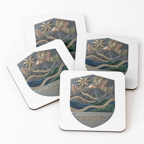 Item preview, Islas Canarias Ucraniana - Ukrainian Spain Emblem designed and sold by UkrainianSpain.