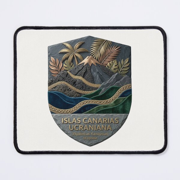 Item preview, Islas Canarias Ucraniana - Ukrainian Spain Emblem designed and sold by UkrainianSpain.