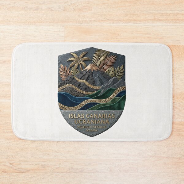 Item preview, Islas Canarias Ucraniana - Ukrainian Spain Emblem designed and sold by UkrainianSpain.