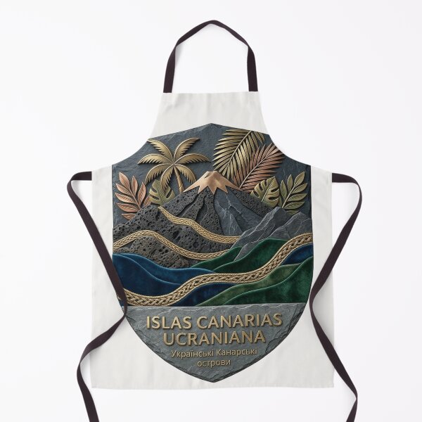 Item preview, Islas Canarias Ucraniana - Ukrainian Spain Emblem designed and sold by UkrainianSpain.