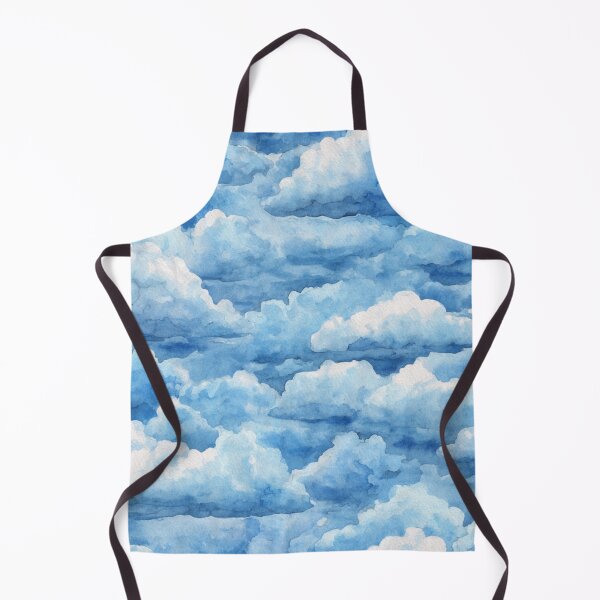 Item preview, Soft Blue Sky Cloud Watercolor Pattern designed and sold by NicolasGlowArt.
