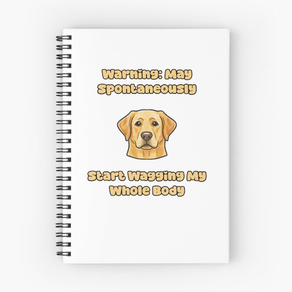 Item preview, Warning Spontaneously Wagging Whole Body Dog Funny designed and sold by NatureUnleashed.