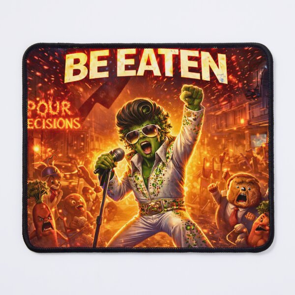Item preview, We Shall Not Be Eaten — Pour Decisions Elvis Parsley Art designed and sold by A Sinister Sly.