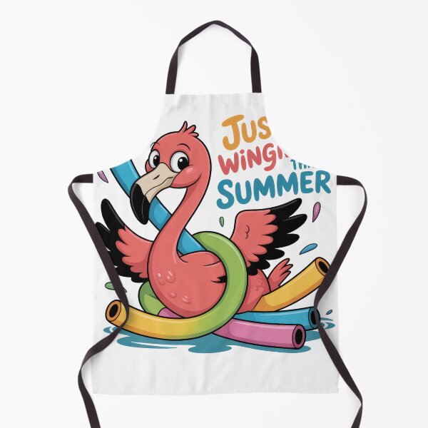 Item preview, Funny Flamingo Summer Design – Just Wingin It Pool Party Vibes designed and sold by JA World - Art & Design.