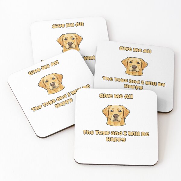 Item preview, Give Me All The Toys And I Will Be Happy Dog designed and sold by NatureUnleashed.