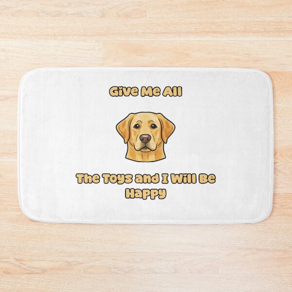 Item preview, Give Me All The Toys And I Will Be Happy Dog designed and sold by NatureUnleashed.