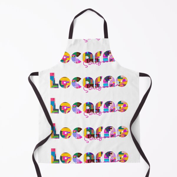 Item preview, Locarno, Switzerland, Vibrant Abstract City Typography Art designed and sold by Wanderful-roads.