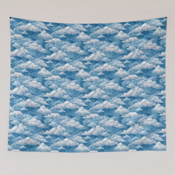 Item preview, Watercolor Dreamy Clouds Sky Pattern designed and sold by NicolasGlowArt.