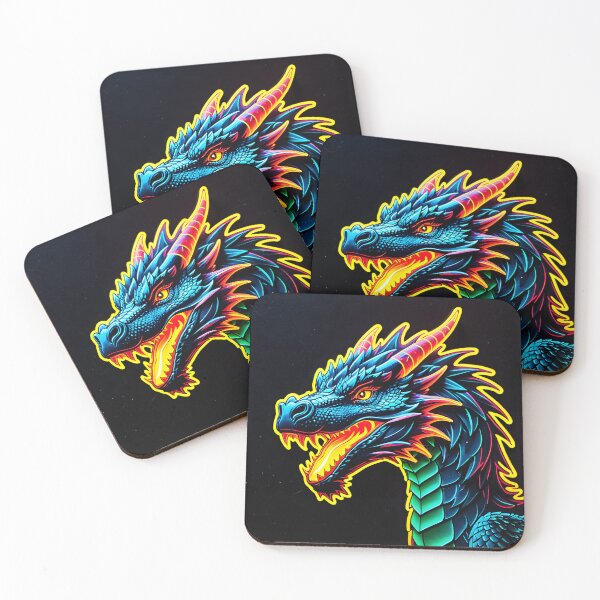 Item preview, Mystical Majesty: Neon Dragon Design designed and sold by Prism Palette Studio.
