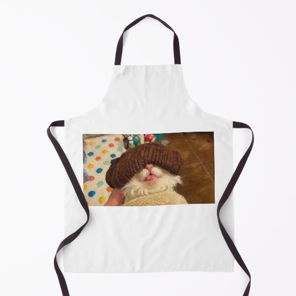 Item preview, Gato esponjoso con un gorro acogedor designed and sold by donchago.