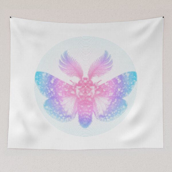 Item preview, Feather Horned Moth Line designed and sold by florback.