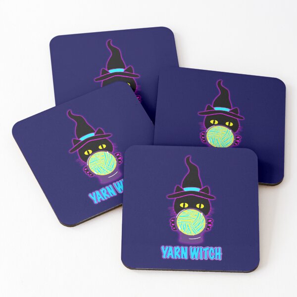 Item preview, Yarn Witch Cat T-Shirt – Cute Knitting Witch Cat Shirt, Crochet Lover Gift, Neon Cat Design designed and sold by ArtyWares.
