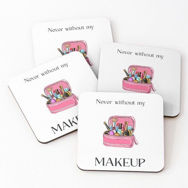 Item preview, Never Without My Makeup — Funny Beauty Quote Wall Art Print designed and sold by MoodsOfMine.