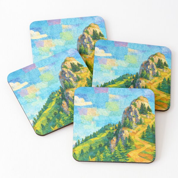 Item preview, Follow the Path, Rocky Mountain Panorama , Mixed Media Digital Collage designed and sold by SWSandraWechner.