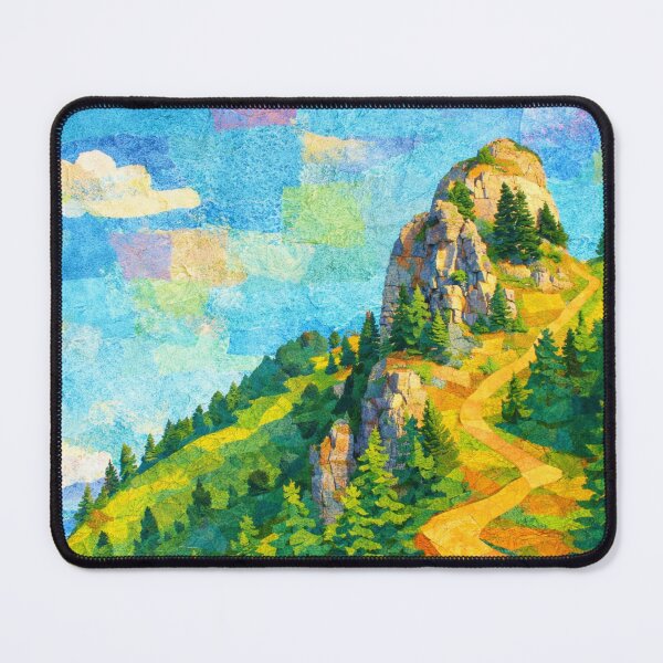 Item preview, Follow the Path, Rocky Mountain Panorama , Mixed Media Digital Collage designed and sold by SWSandraWechner.