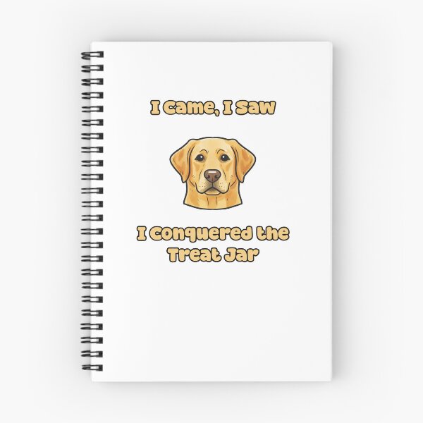 Item preview, I Came I Saw I Conquered The Treat Jar Funny Dog designed and sold by NatureUnleashed.