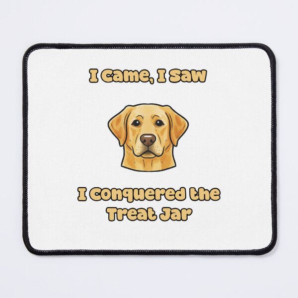 Item preview, I Came I Saw I Conquered The Treat Jar Funny Dog designed and sold by NatureUnleashed.