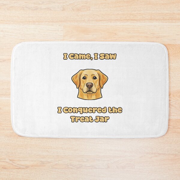 Item preview, I Came I Saw I Conquered The Treat Jar Funny Dog designed and sold by NatureUnleashed.