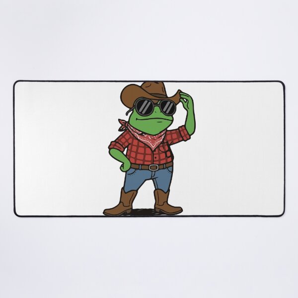 Item preview, Cowboy Frog in Sunglasses Retro Western Illustration designed and sold by Floomart.