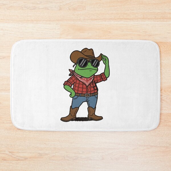 Item preview, Cowboy Frog in Sunglasses Retro Western Illustration designed and sold by Floomart.