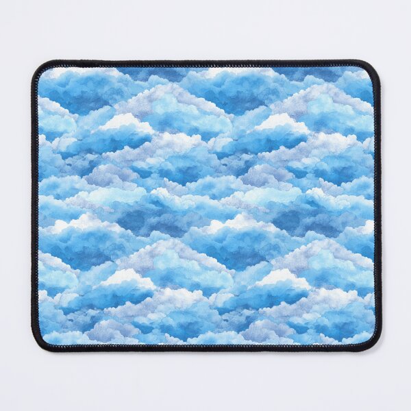 Item preview, Dreamy Blue Watercolor Cloud Sky Pattern designed and sold by NicolasGlowArt.