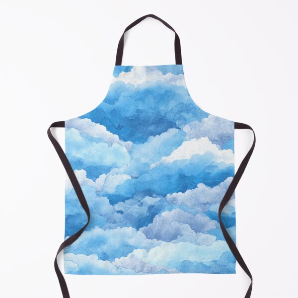 Item preview, Dreamy Blue Watercolor Cloud Sky Pattern designed and sold by NicolasGlowArt.