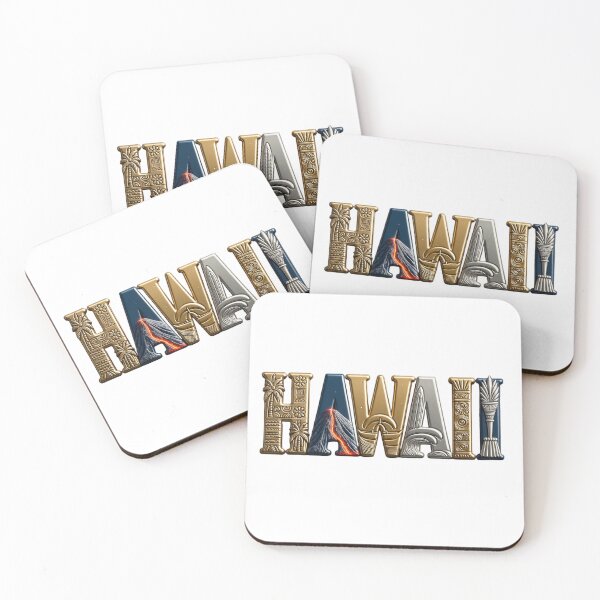 Item preview, Hawaii Tropical Typography Art designed and sold by VladisWorld.