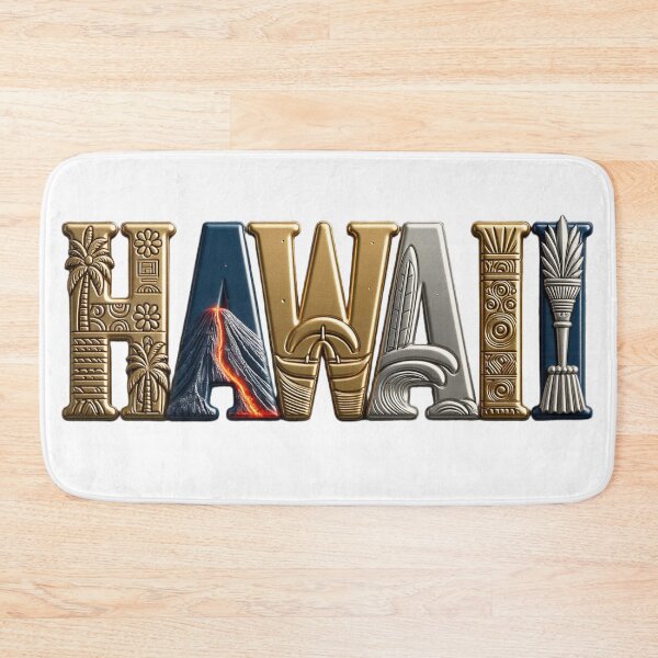 Item preview, Hawaii Tropical Typography Art designed and sold by VladisWorld.