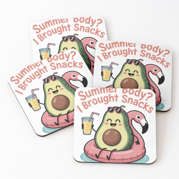 Item preview, Summer Body? I Brought Snacks – Funny Avocado Flamingo Summer Design designed and sold by JA World - Art & Design.