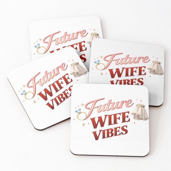Item preview, Future Wife Vibes Romantic Quote Design designed and sold by JagrDesigns.