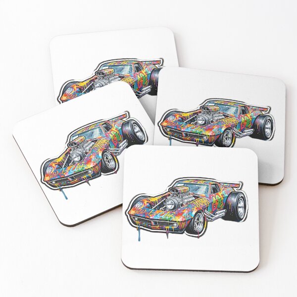 Item preview, Supercharged Graffiti Corvette Dragster designed and sold by rgagliardi2017.